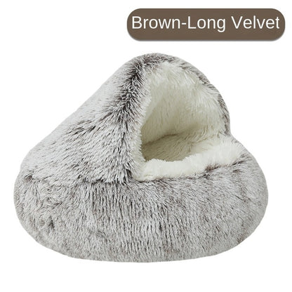 Self-Warming Plush Pet Bed