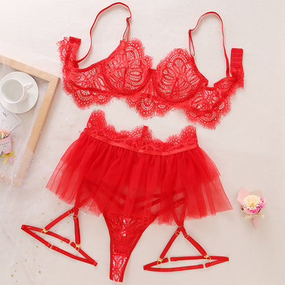 O.NIGHT™ Naughty Ruffles Lace Lingerie Set