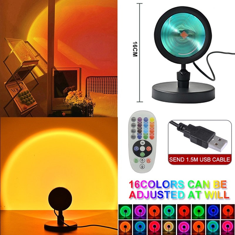 Smart Sunset Lamp Projector