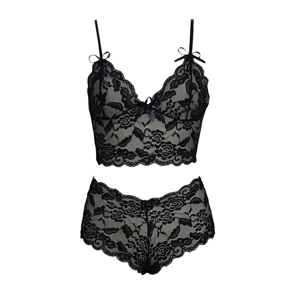 O.NIGHT™ Sexy Floral Embroidered Lace Lingerie Set