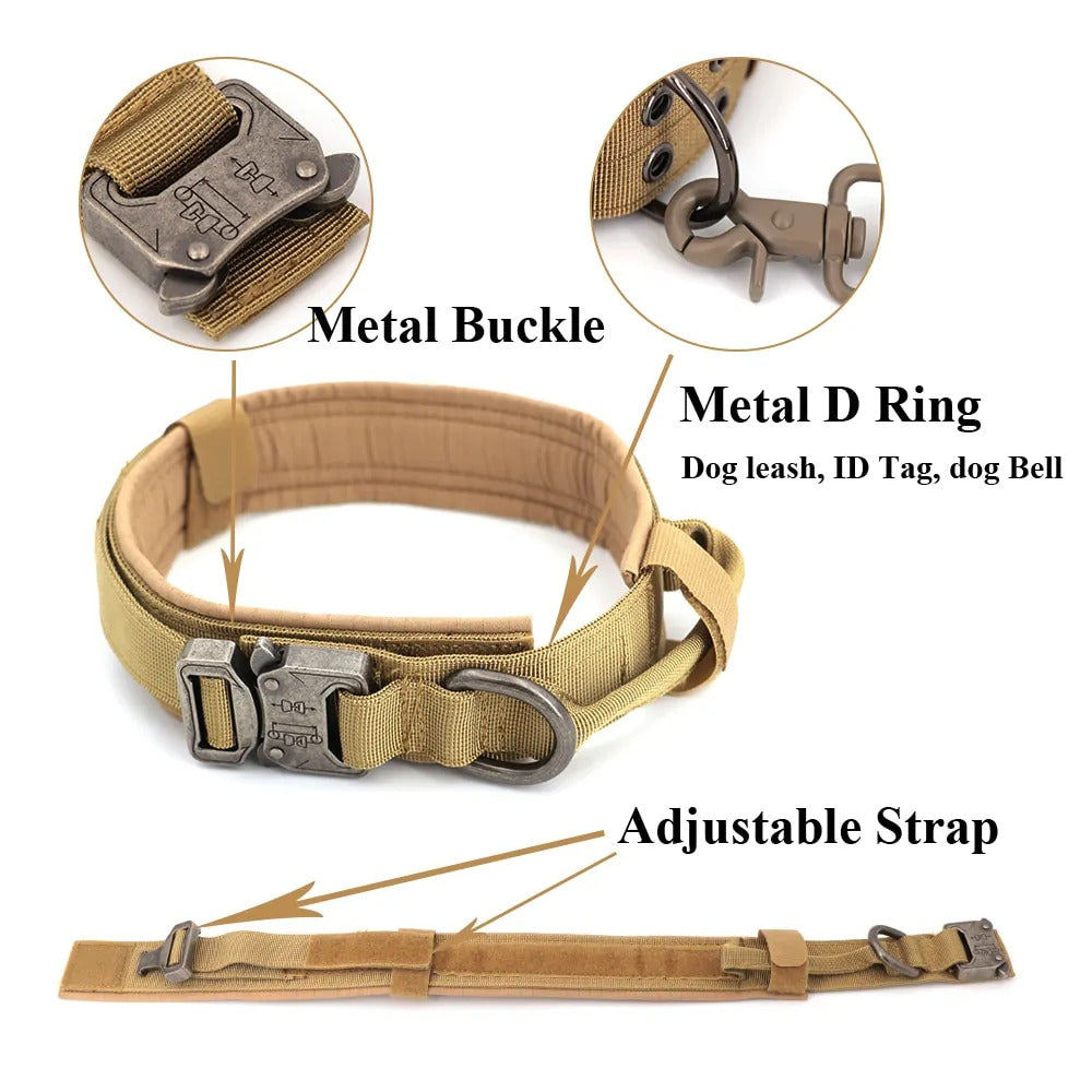 Heavy-Duty Tactical Dog Collar