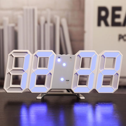 3D LED Digital Wall Clock