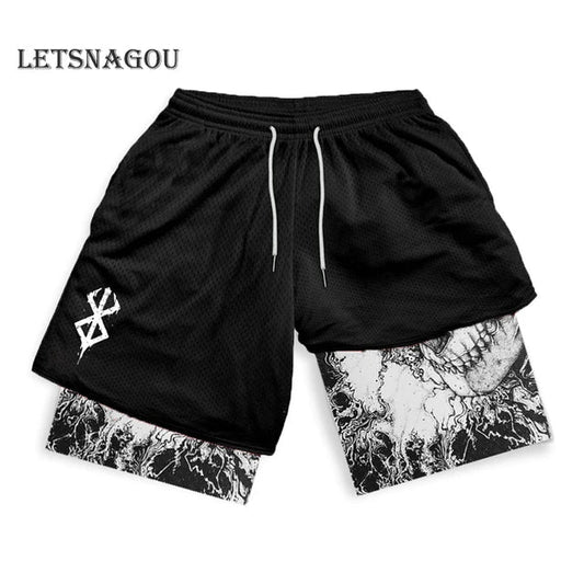 BERSERK™ Raged Skull Shorts