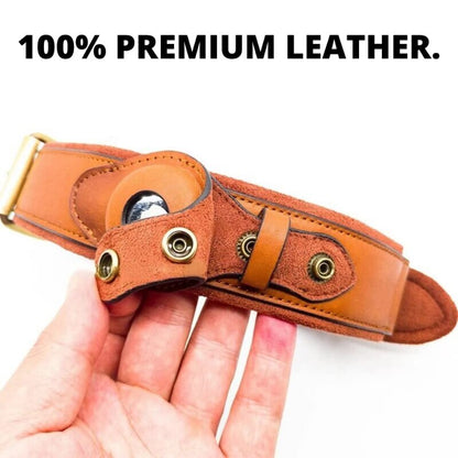 Cow Leather Anti-Lost Dog Collar