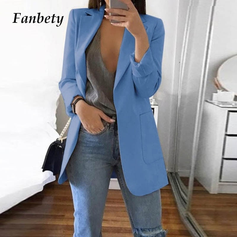 FANBETY™ Casual Long Sleeve Business Suit