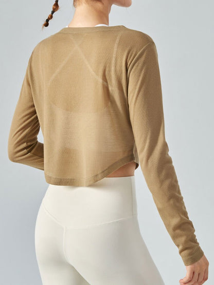 O.NIGHT™ Slim V-neck Long Sleeve Yoga Top