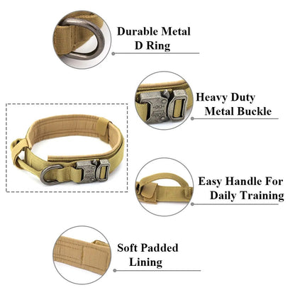 Heavy-Duty Tactical Dog Collar