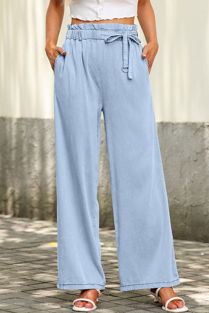 O.NIGHT™ High Waist Pocketed Tencel pants