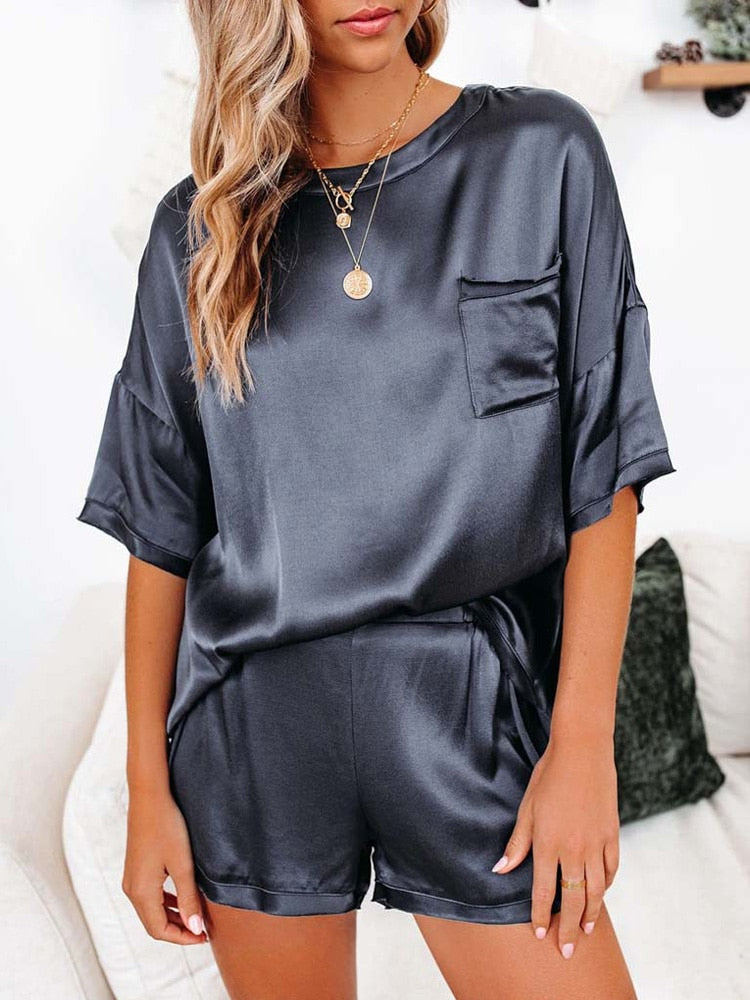 O.NIGHT™ Silk Satin Pajamas Set