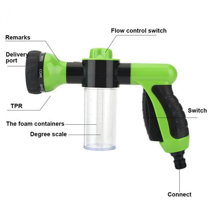 8-in-1 Pressure Hose Spray Gun