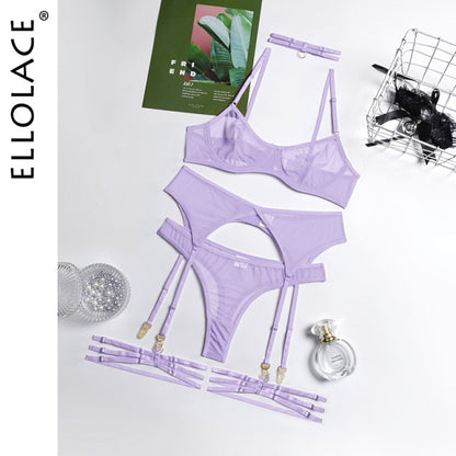 ELLOLACE™ 4pcs Sexy Erotic Lingerie