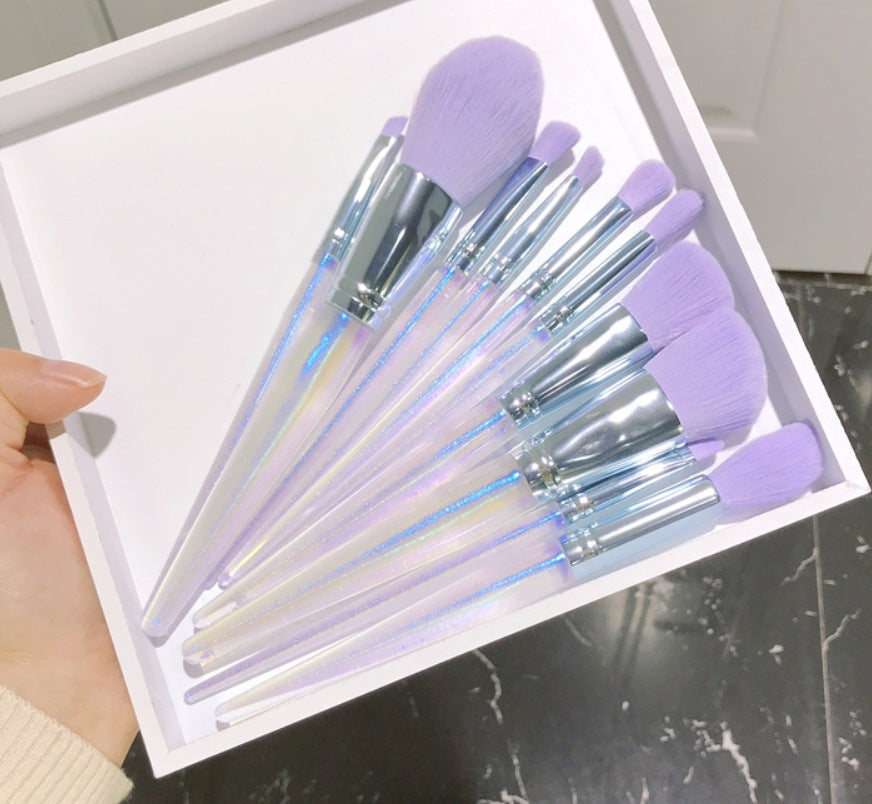 VioletGlow™ Makeup Brush Set