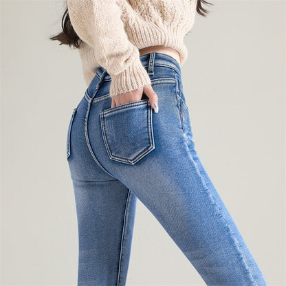 O.NIGHT™ Slim fit Fleece Lined High Waisted Jeans