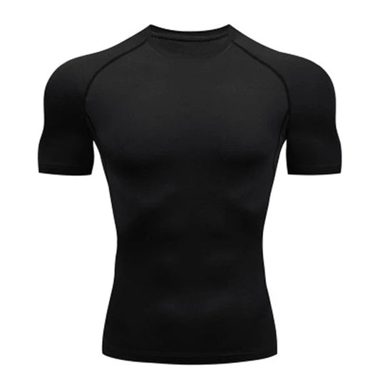 SwiftCore™ Dry Fit Short-Sleeve Compression Tee Black