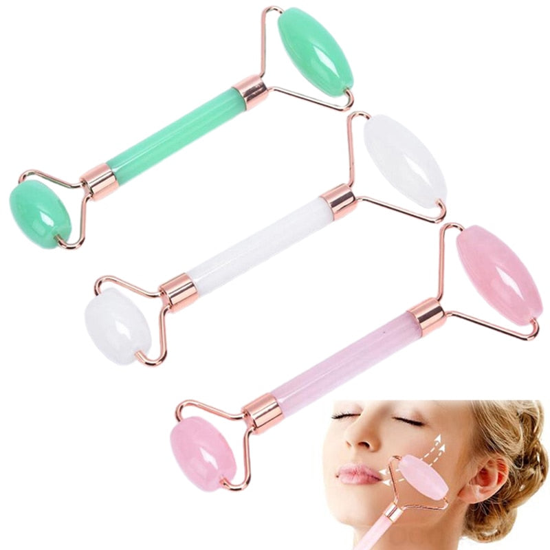 BAIMEI™ Jade Roller & Gua Sha Facial Tools Set