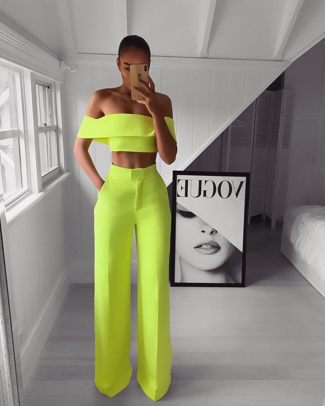 O.NIGHT™ Elegant Cropped Top + Long Trousers Set