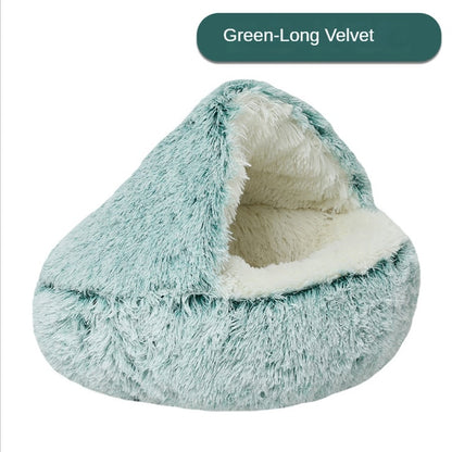 Self-Warming Plush Pet Bed