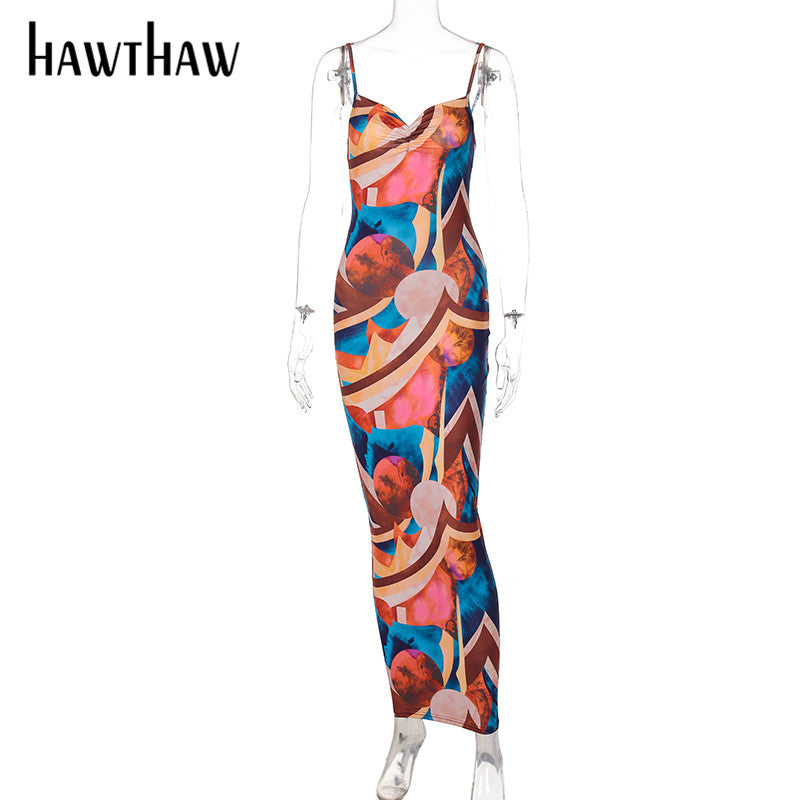 H.THAW™ Long Pencil Strap Dress