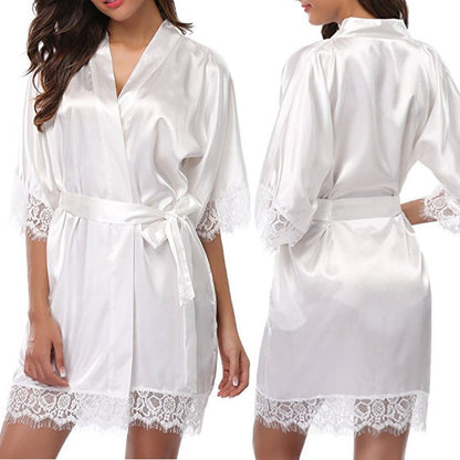 O.NIGHT™ Sexy Kimono Style Silk Robe