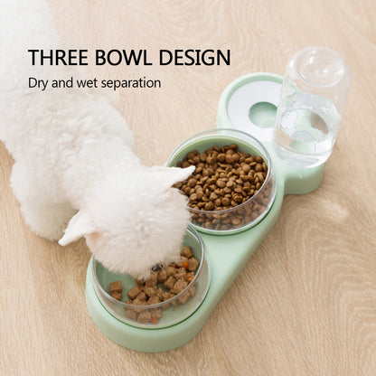 Ergonomic Double Pet Feeder