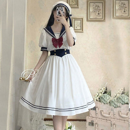 O.NIGHT™ Preppy Chic Sailor Collar Dress