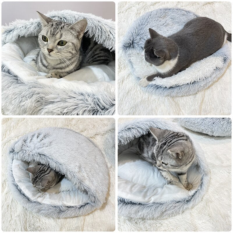 Self-Warming Plush Pet Bed