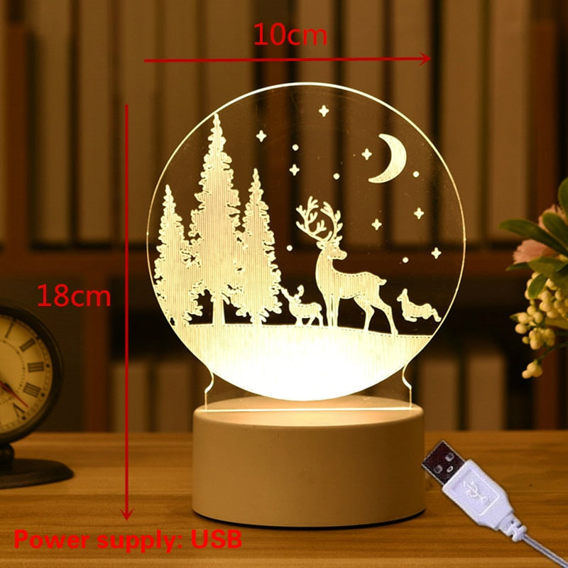 3D LED Creative Night Lamp