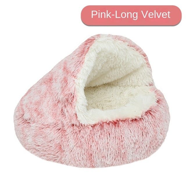 Self-Warming Plush Pet Bed