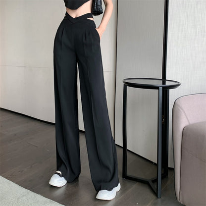 O.NIGHT™ Casual Solid Wide Leg Trousers