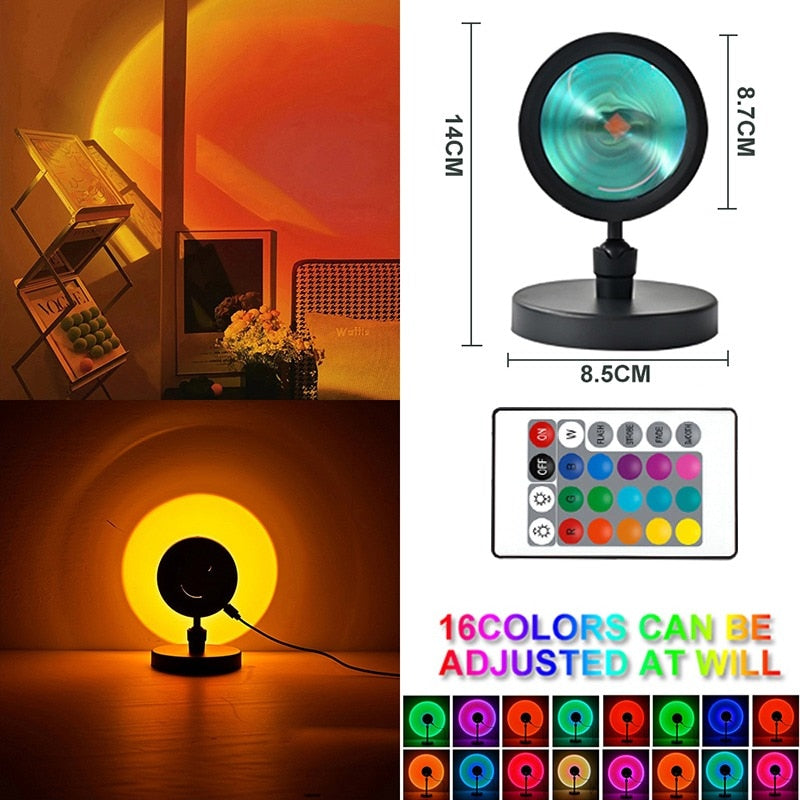 Smart Sunset Lamp Projector