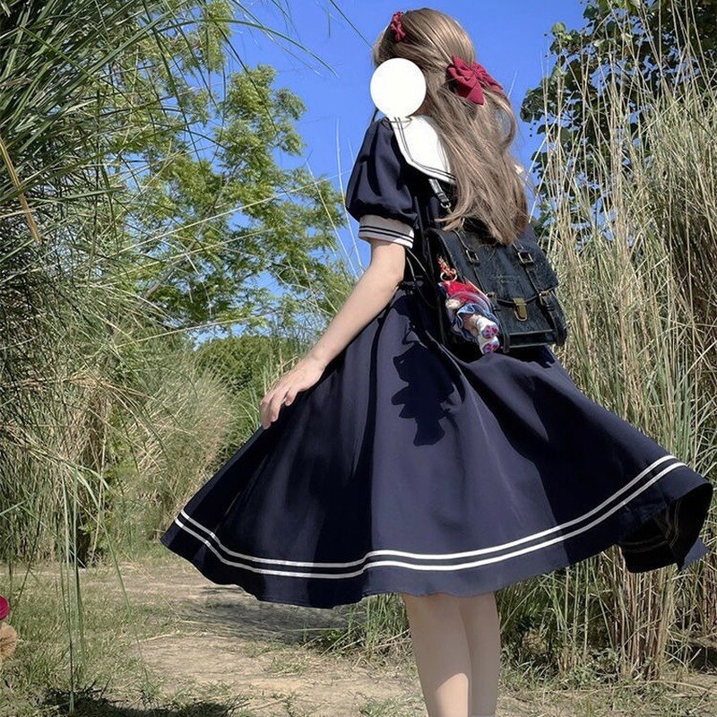 O.NIGHT™ Preppy Chic Sailor Collar Dress